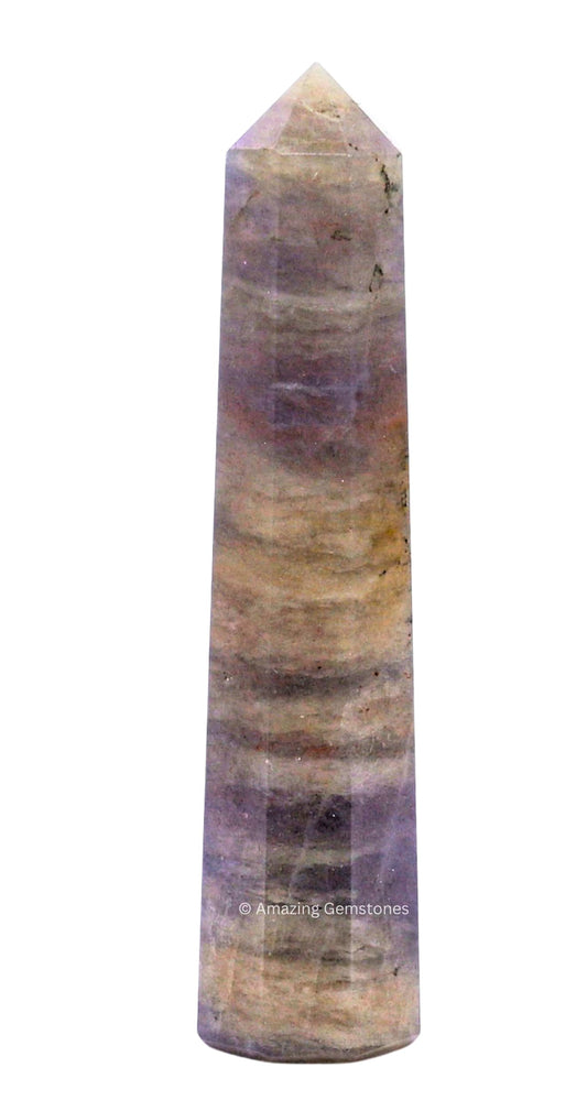 Amazing Gemstone Iolite Crystal Towers - Natural Healing Crystal Point Obelisk for Reiki Healing and Crystal Grid (3" to 4" INCH)