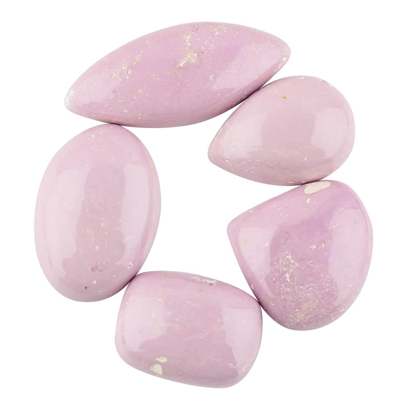 CRYSTALINES 5pcs, Natural Phosphosiderite Gemstone, Wholesale Phosphorite Cabochon, DIY Craft, Jewelry Making, Flat Back Stones Supplies, Healing Crystals, Wire Wrapping, Gem Collection