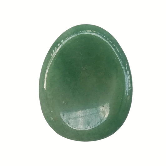 Bacatgem Natural Green Aventurine Water Drop Chakra Thumb Worry Stone,Stress Relax Healing Reiki Crystal Pocket Palm Stones