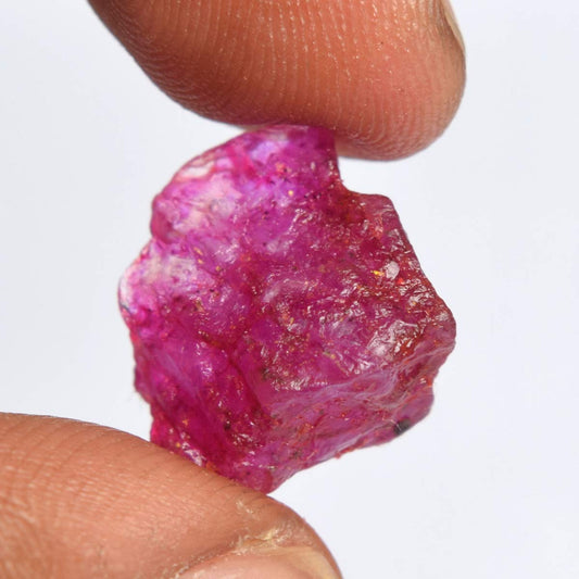 GEMHUB Natural Crystals And Healing Stones 9.00 Carat Raw Rough Ruby Healing Crystals For Jewelry Making