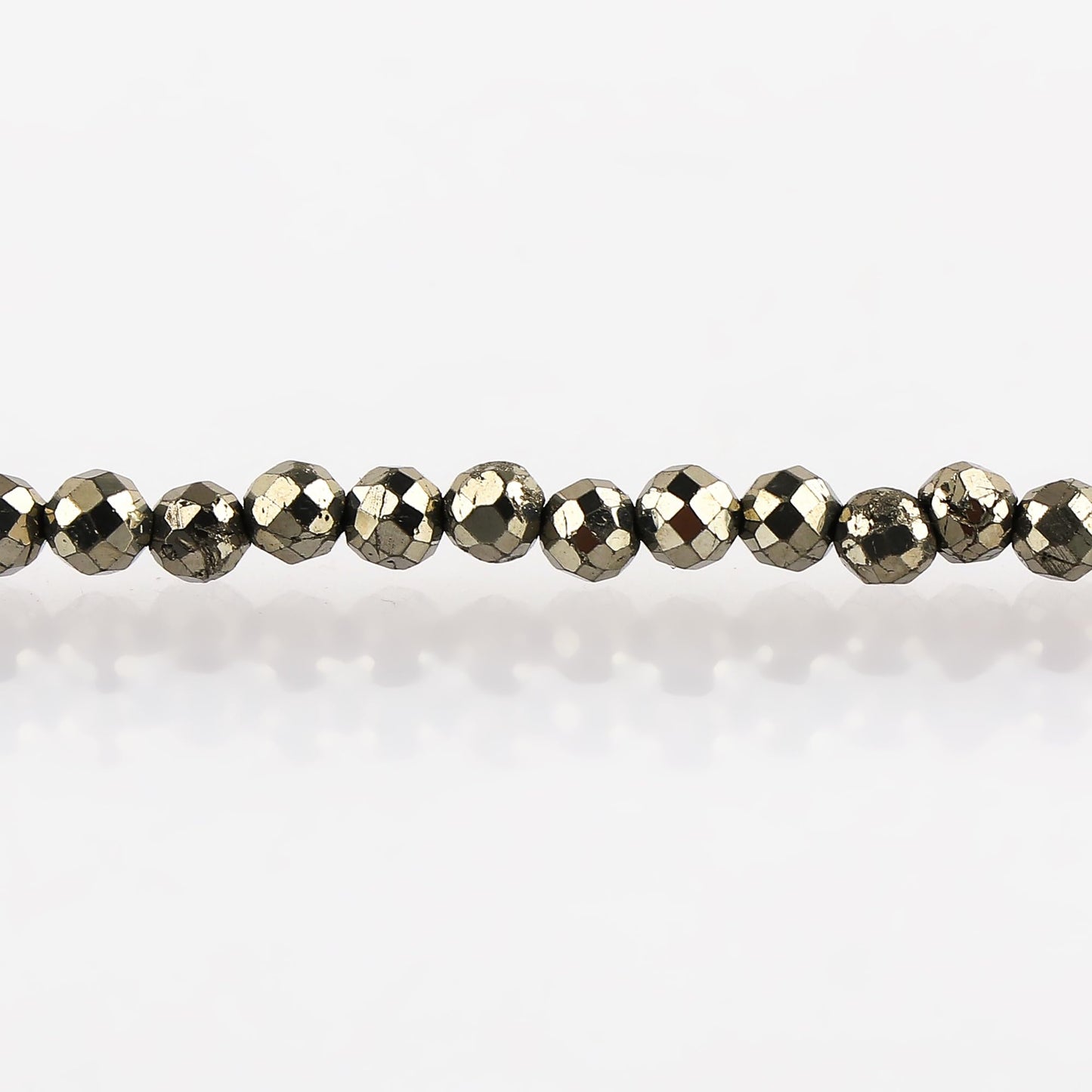 CRYSTALINES Natural Golden Pyrite Gemstones Beads Bracelets, Real Crystals Jewelry, Birthstone, Handmade, Beaded Bracelet, Silver Plated, Adjustable Chain- 7+1inch, Women Bracelet, AAA Grade