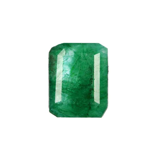 GEMHUB Green Emerald 6.95 Carat. Emerald Cut Loose Gemstone - Natural Green Emerald Jewelry Making B-8045