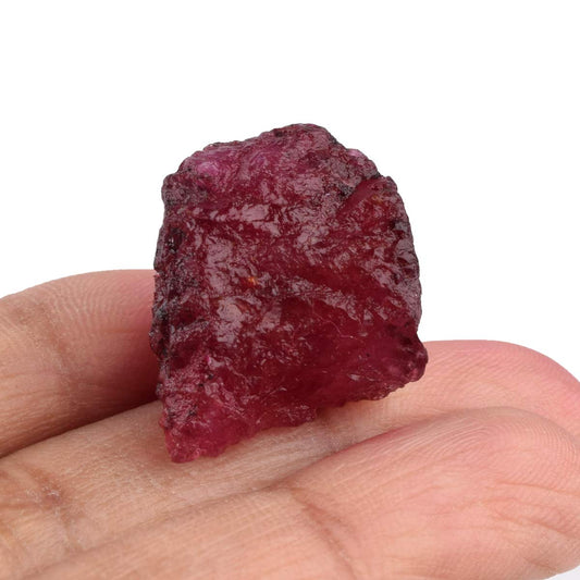 GEMHUB Natural Crystals And Healing Stones 30.00Carat Raw Rough Ruby Healing Crystals For Jewelry Making
