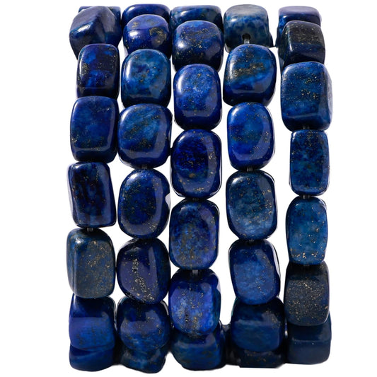 Natural Large Lapis Lazuli Cube Stone Beads 8x11mm 38cm/str Loose Semi Gemstone Stone Square Beads for Making Bracelets Necklace