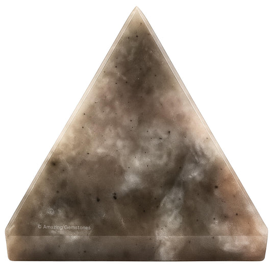 Amazing Gemstone Chrysoberyl Cats Eye Pyramid Crystal Healing Stones - 1" Great Pyramid Figurine of Natural Stone Pyramid for Meditation, Reiki, Chakra Balancing and Crystal Pyramids Grid