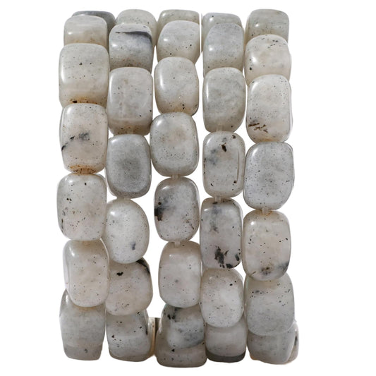 Natural Large Spectrolite Cube Stone Beads 8x11mm 38cm/str Loose Semi Gemstone Stone Square Beads for Making Bracelets Necklace