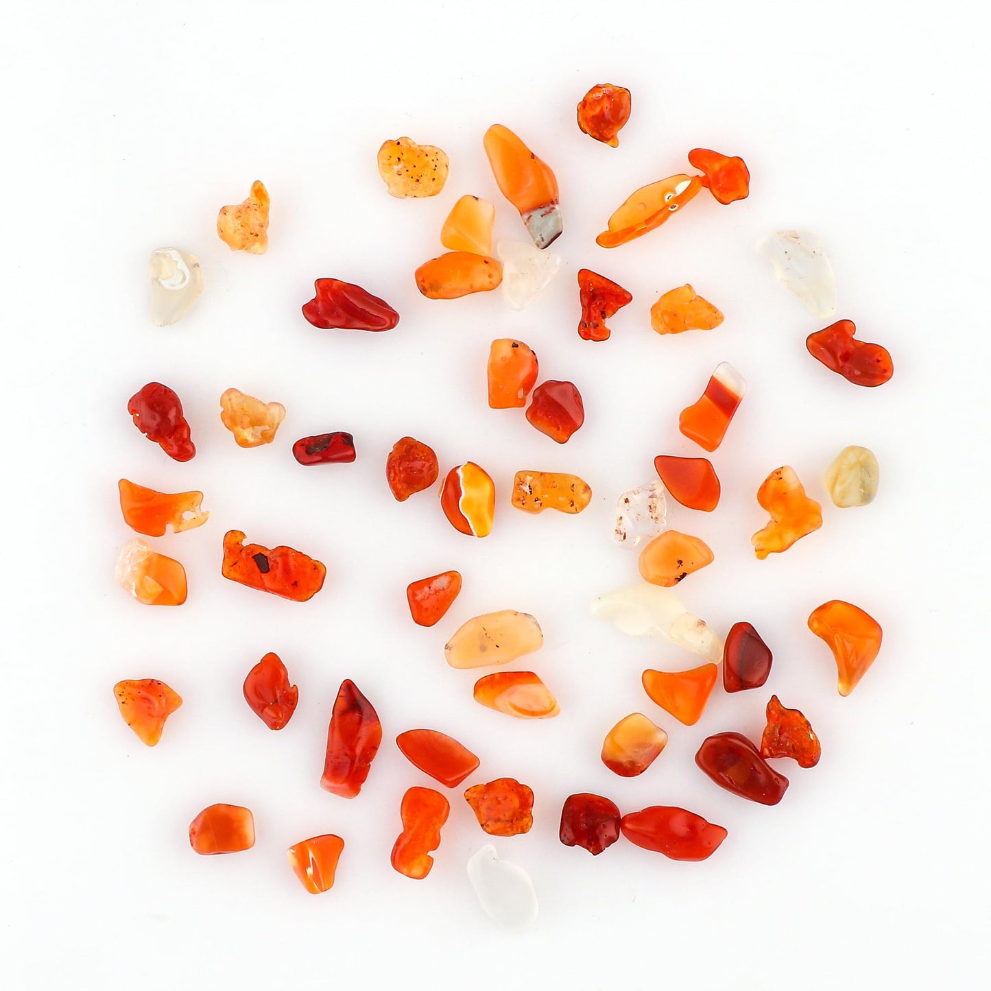 CRYSTALINES 50cts, Wholesale Natural Raw Mexican Fire Opal Gemstones, Untreated Polished Rough Stones, Bulk Loose Supplies, DIY Jewelry Making, Healing Crystals, Birthstone, Gem Collection, 35+pcs