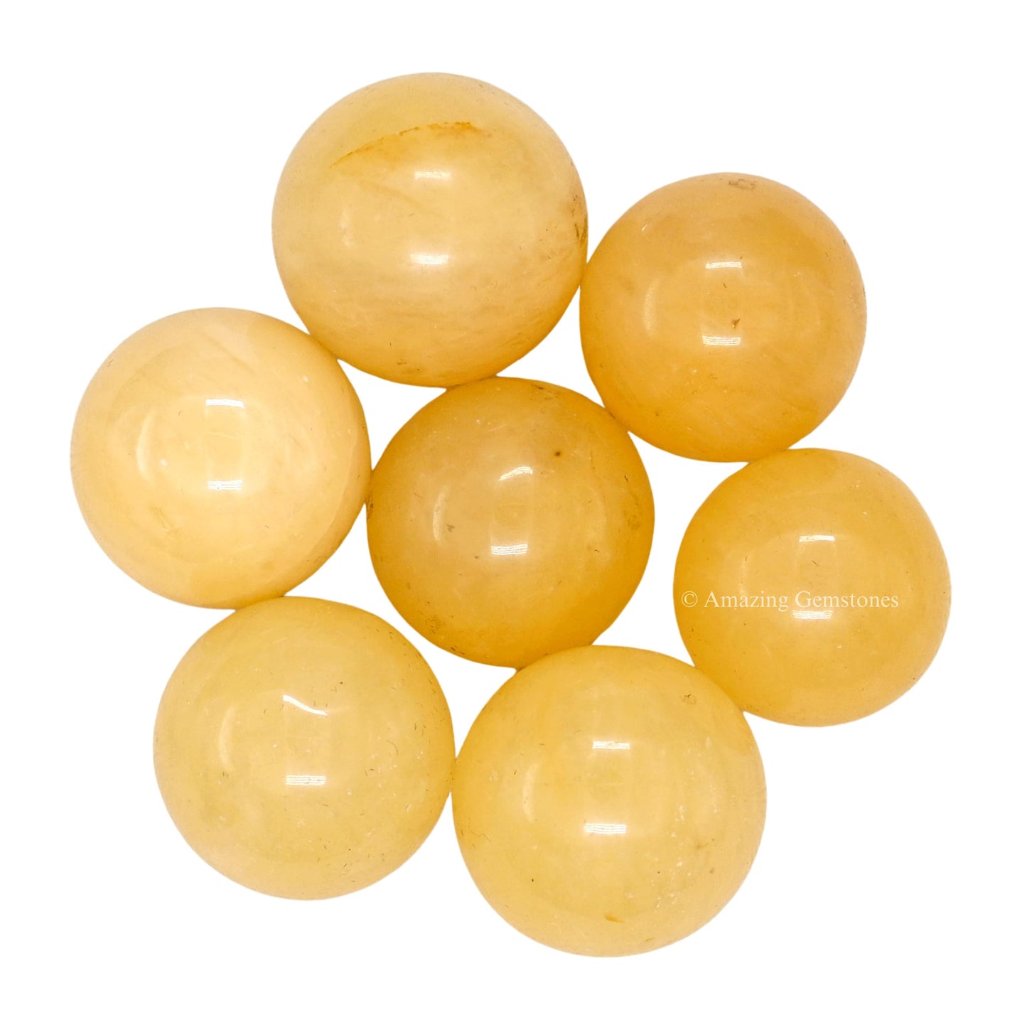 Amazing Gemstone Yellow Aventurine Crystal Ball - 1 Inches Crystal Sphere Meditation Balls for Witchcraft and Decorative Balls - Crystals and Healing Stones Beginners Gift (Pack of 1)