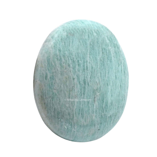 Amazing Gemstone Amazonite Crystals and Healing Stones - Large Palm Stone Crystals Piedra - Crystal for Good Luck, Balanced Positive Energy, Meditation - Unique Stocking Stuffers, Gifts for Women, Men