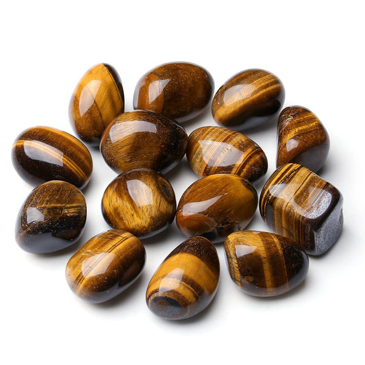 MAIBAOTA Tiger Eye Stones Natural Polished Tumbled Crystals Stones Rocks Energy Balance Crystal Gemstones Vase Filler Decorative Crystals
