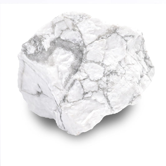 Howlite Raw Stones 1PC, Gemstones Raw Stones and Healing Crystals, Hand Carved Natural Pocket Raw Crystals for Decoration Tumbling, Garden, Home Decor(1.18"-1.97")