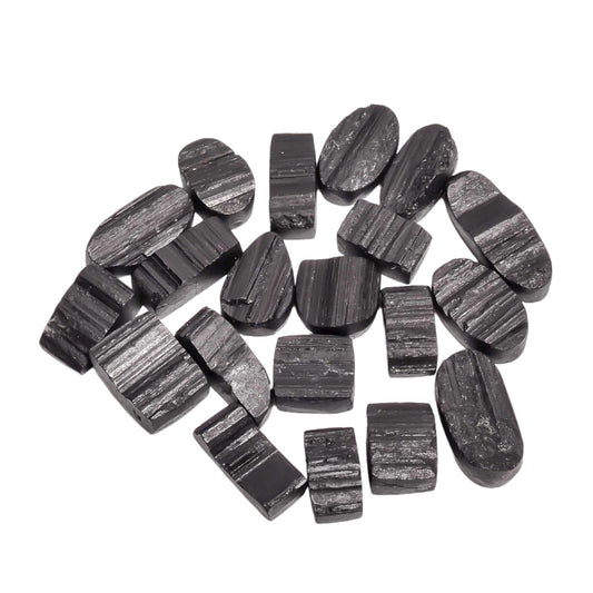 Gemkora 150 carats Natural Black Tourmaline Druzy Cabochons Gemstone Wholesale Lot Jewelry Making, Loose Crystals Supply, Polished Specimen, DIY, Wire Wrapping, Healing Crystals, Bulk Gemstone Deal