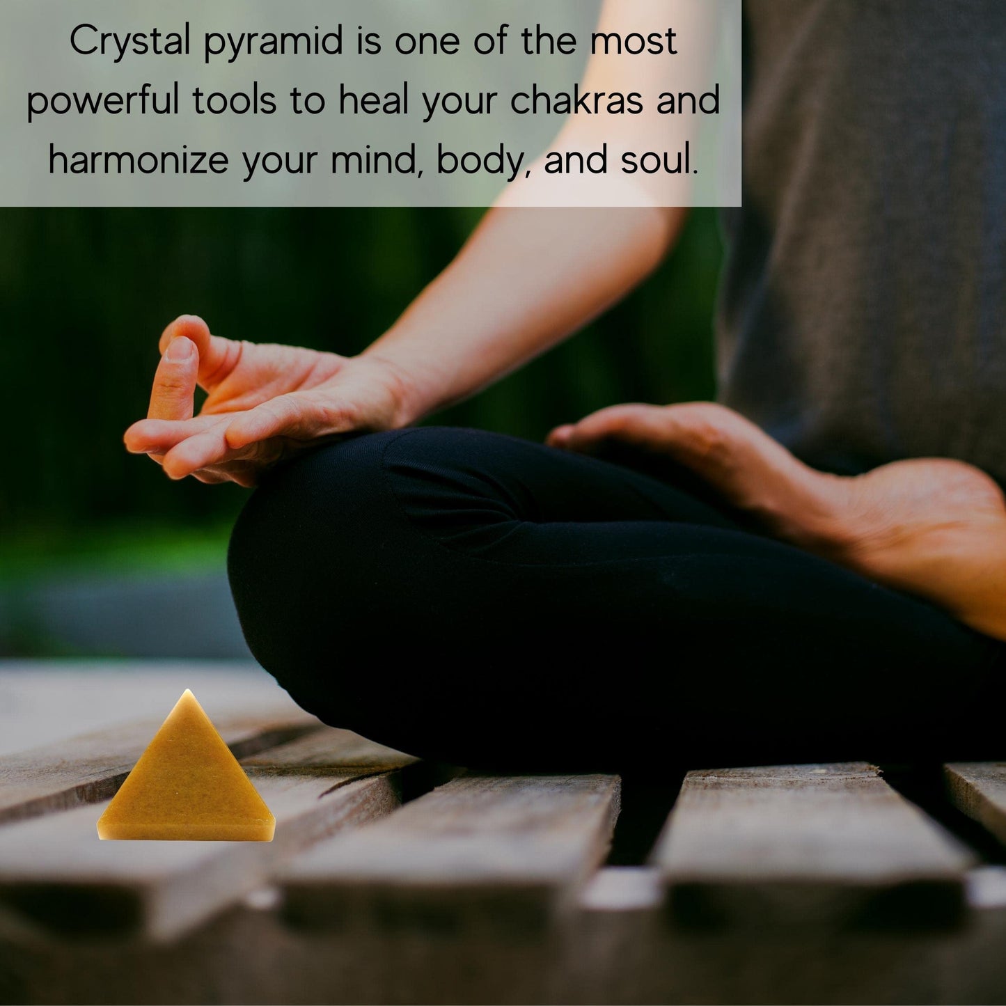Amazing Gemstone Yellow Jasper Pyramid Crystal Healing Stones - 1" Great Pyramid Figurine of Natural Stone Pyramid for Meditation, Reiki, Chakra Balancing and Crystal Pyramids Grid