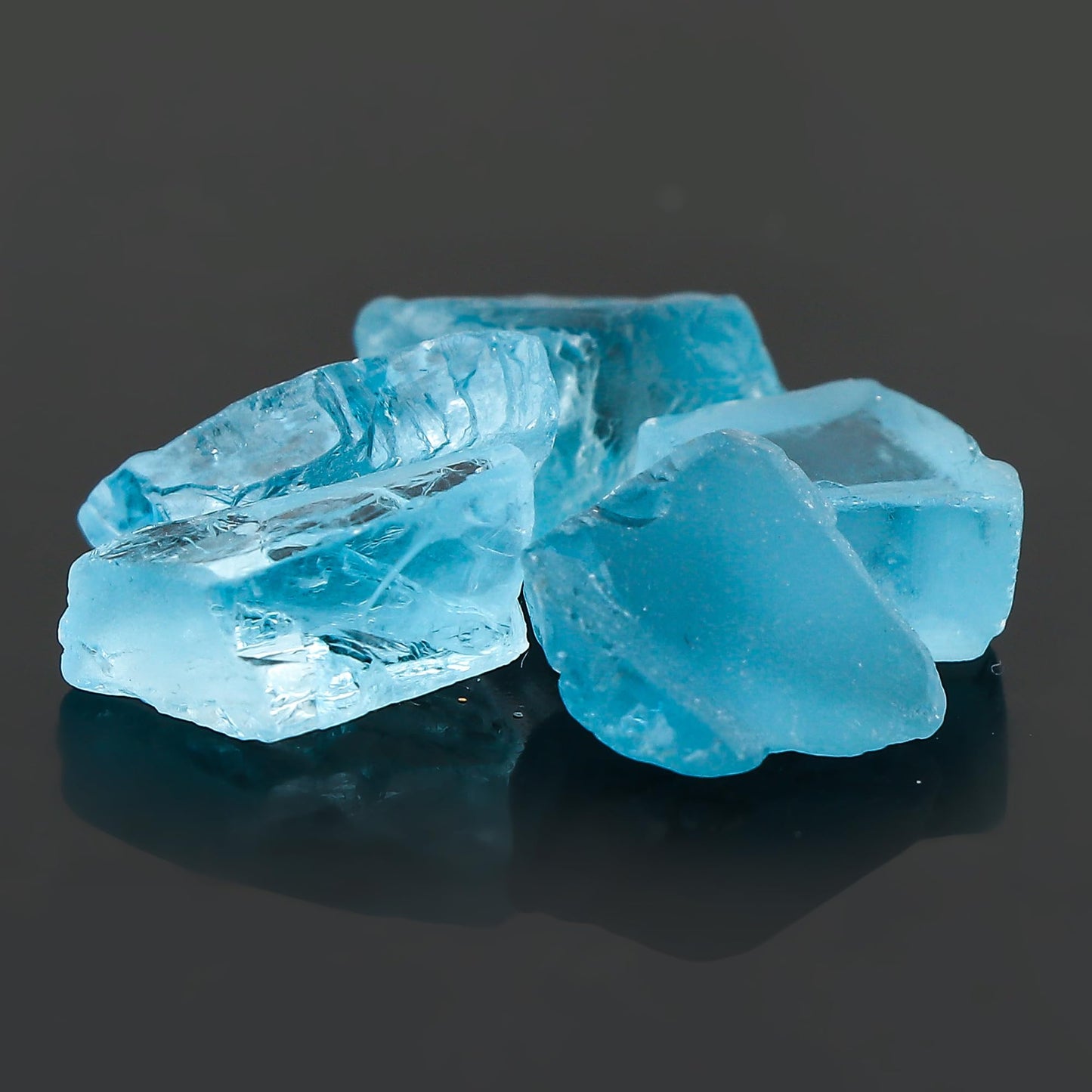 ColouredRocks Sky Blue Topaz (25cts) (5pcs) (8-12mm) Natural Raw Crystals, Loose Gemstone, Wholesale Rough, Jewelry Making Supply, Chakra Healing Stones, DIY Craft, Gem Collection