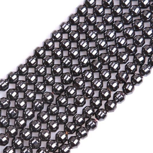 HAAMIIQII 45pcs 8mm Natural Black Hematite Loose Gemstone Beads Ball Shape Spacer Stone Beads for Jewelry Making DIY Bracelets Necklaces Crafting