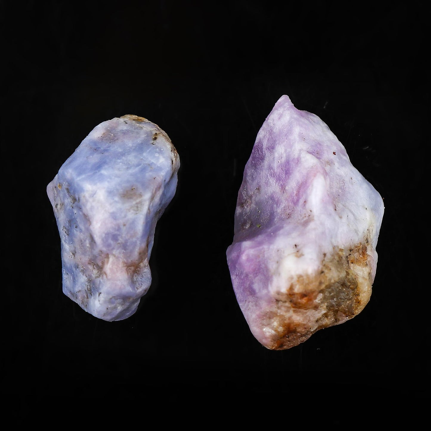 CRYSTALIS (2pcs) (20-25mm) Natural Rare Unusual Hackmanite, Color Changing, Tenebrescence Gem, Raw Crystals, Loose Gemstone, Wholesale Rough, Jewelry Making Supply, Wire Wrapping, DIY, Collectibles