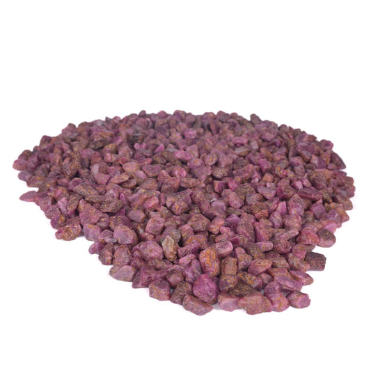 GEMHUB 100 Ct Star Ruby Rough Stones Set of 10 Pcs - Raw Rocks Perfect for Tumbling, Lapidary Polishing, Reiki, Crystal Healing and Craft Gemstone Beads