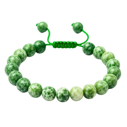 Amazing Gemstone Tree Agate Bracelet for Women Men's Gifts - Protection Healing Crystal Bracelet - 8mm Gemstone Beaded Adjustable Bracelet