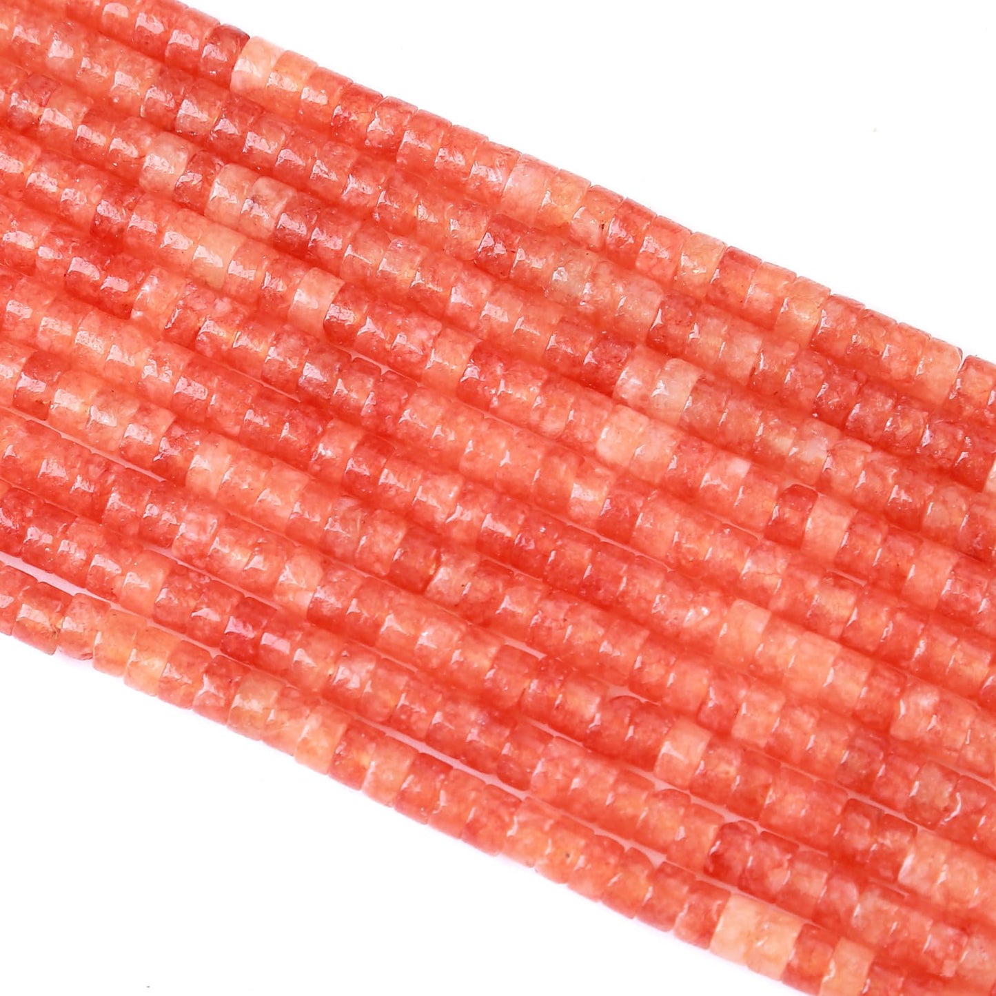2x4MM 150PCS Sunstone Tube Cylinder Rondelle Abacus Disk Spacer Loose Beads for Jewelry Making