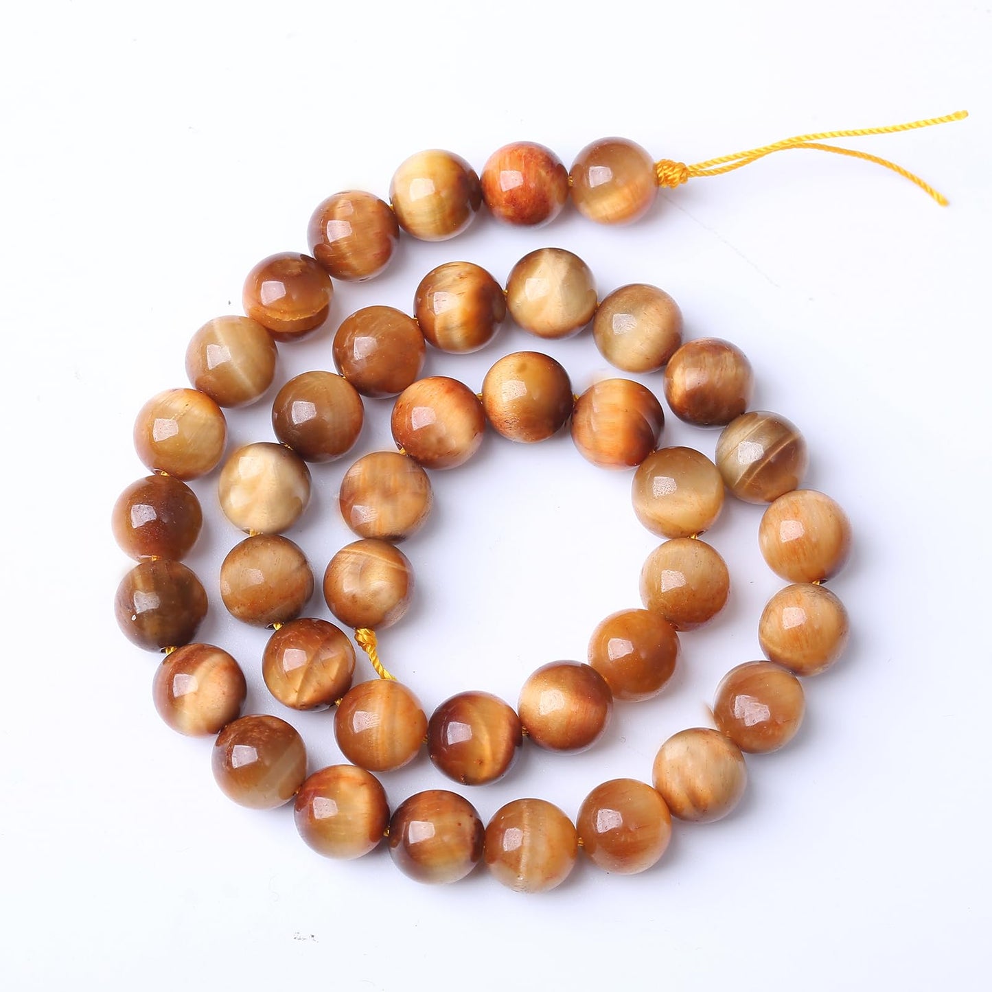 32PCS 12MM AAA Warm Sun Tiger Eye Stone Beads Natural Gemstone Bead Crystal Healing Energy Jewelry Making DIY 15 inches