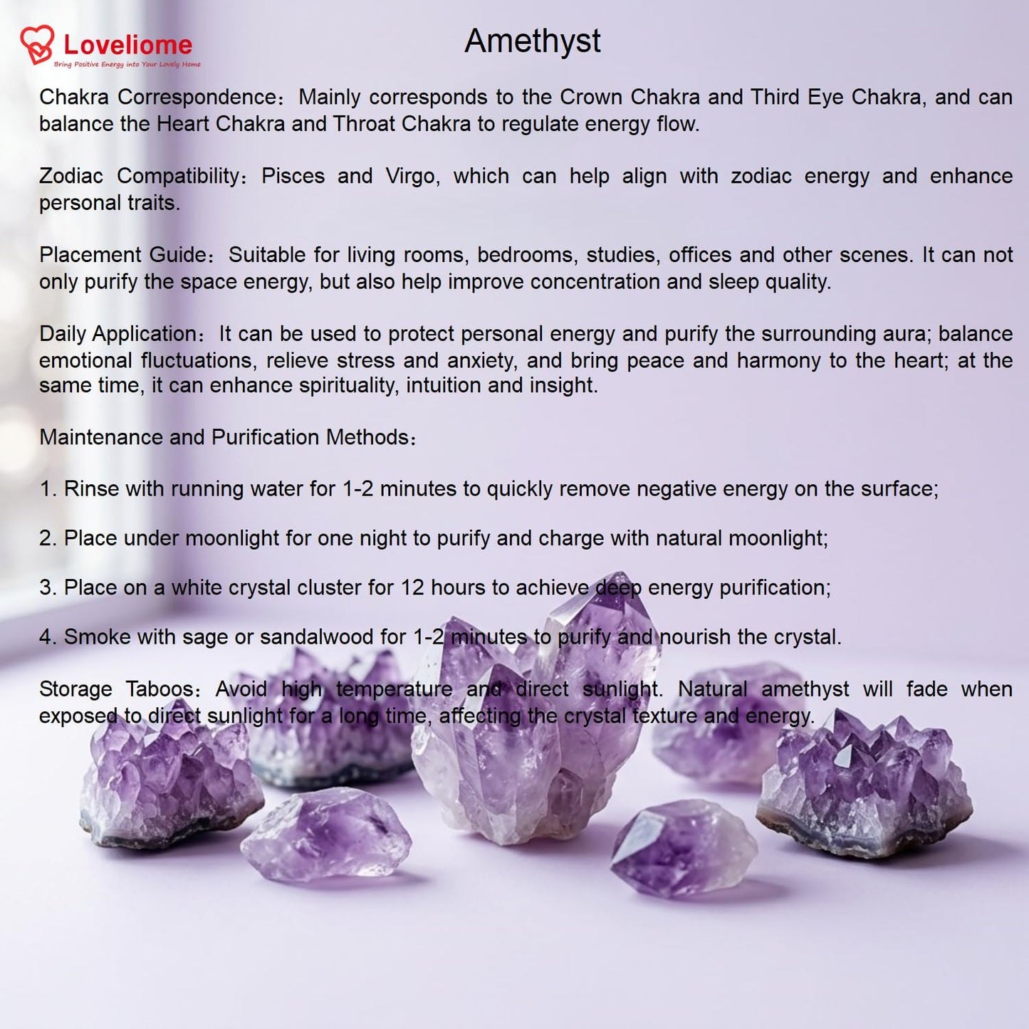 Loveliome Sodalite and Amethyst Thumb Worry Stone, Stress Relax Healing Reiki Crystal Pocket Palm Stones,Pack of 2