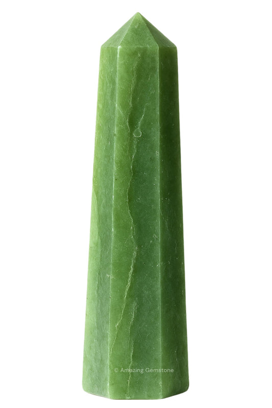 Amazing Gemstone Green Aventurine Crystal Towers - Natural Healing Crystal Point Obelisk for Reiki Healing and Crystal Grid (3" to 4" INCH)