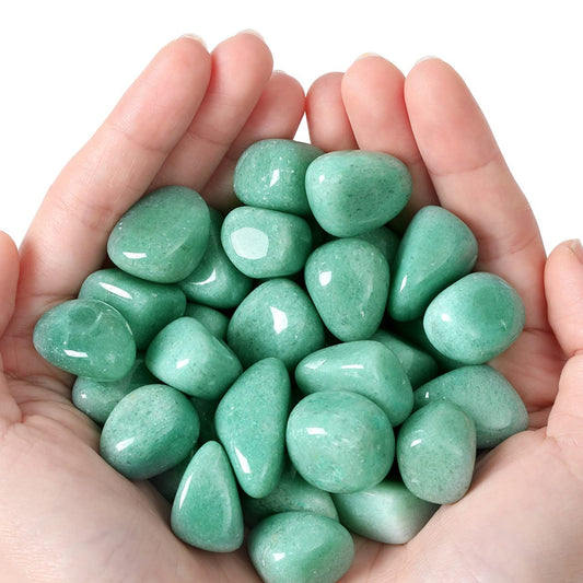 MAIBAOTA Green Aventurine Crystals Natural Healing Crystals Bulk Polished Tumbled Crystals Stones Rocks Energy Balance Crystal Gemstones Vase Filler Decorative Stones Reiki Witch Quartz Crstal