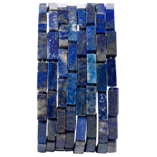 Natural Lapis Lazuli Rectangle Tube Beads 4x13mm 38cm/str Loose Semi Gemstone Stone Beads for Making Bracelets Necklace Earrings