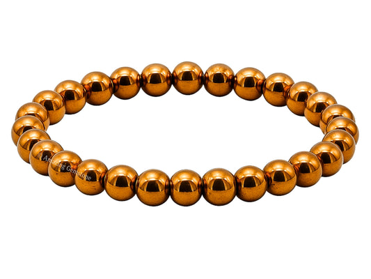 Amazing Gemstone Copper Hematite Bracelet for Women Men's Gifts - Protection Healing Crystal Bracelet - 8mm Gemstone Beaded Stretchable Bracelet Pulseras Para Hombres Mujer Stocking Stuffers Mothers Day Gift