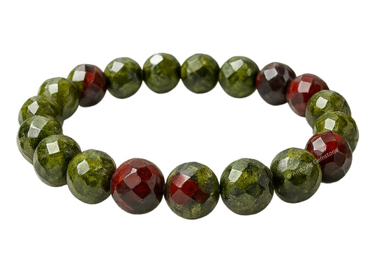Amazing Gemstone Dragon Bloodstone Bracelet for Women - Chakra Mens Bracelet Protection Crystals and Healing Stones - Blessing Bracelet Spiritual Meditation Gift Christmas Stocking Stuffers