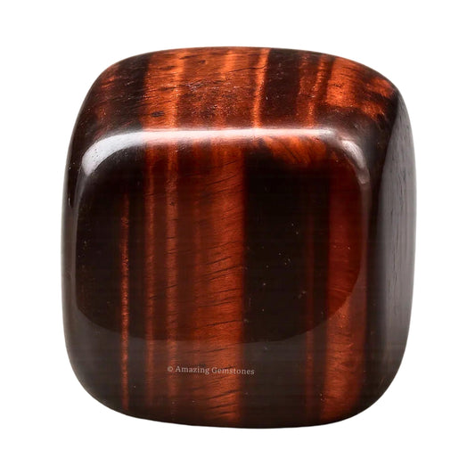 Amazing Gemstone Red Tiger Eye Crystals and Healing Stones Tumbled - 1 oz Red Tiger Eye Stone, Natural Healing Stones for Energy Balance, Stress Relief - Premium Polished Gems Rocks for Meditation