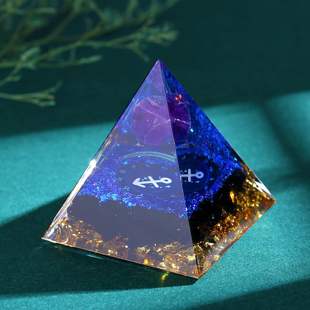 YATOJUZI 12 Zodiac Sagittarius Birthday Gifts for Women Men Obsidian Healing Crystals Natural Crystal Stones Gemstones Orgonite Chakra Reiki Lucky Energy Decor for Office Desk Decorations