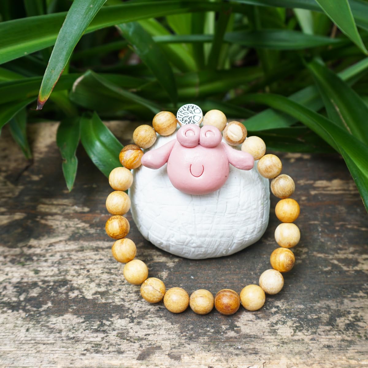 The Enchanting 8MM Palo Santo Bracelet with Sterling Silver Special Bracelets With Lasting Beautiful Fragrance