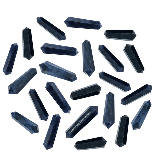 Amazing Gemstone Blue Aventurine Crystal Points Bulk Healing Crystals and Stones - Pack of 3 Double Terminated Healing Wand Point Bulk Crystals for Crafts, Crystal Grid, DIY Work - Premium Crystals