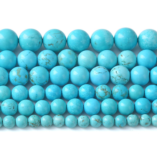 8MM 46PCS Natural Stone Turquoise Beads for Jewelry Making DIY Bracelet
