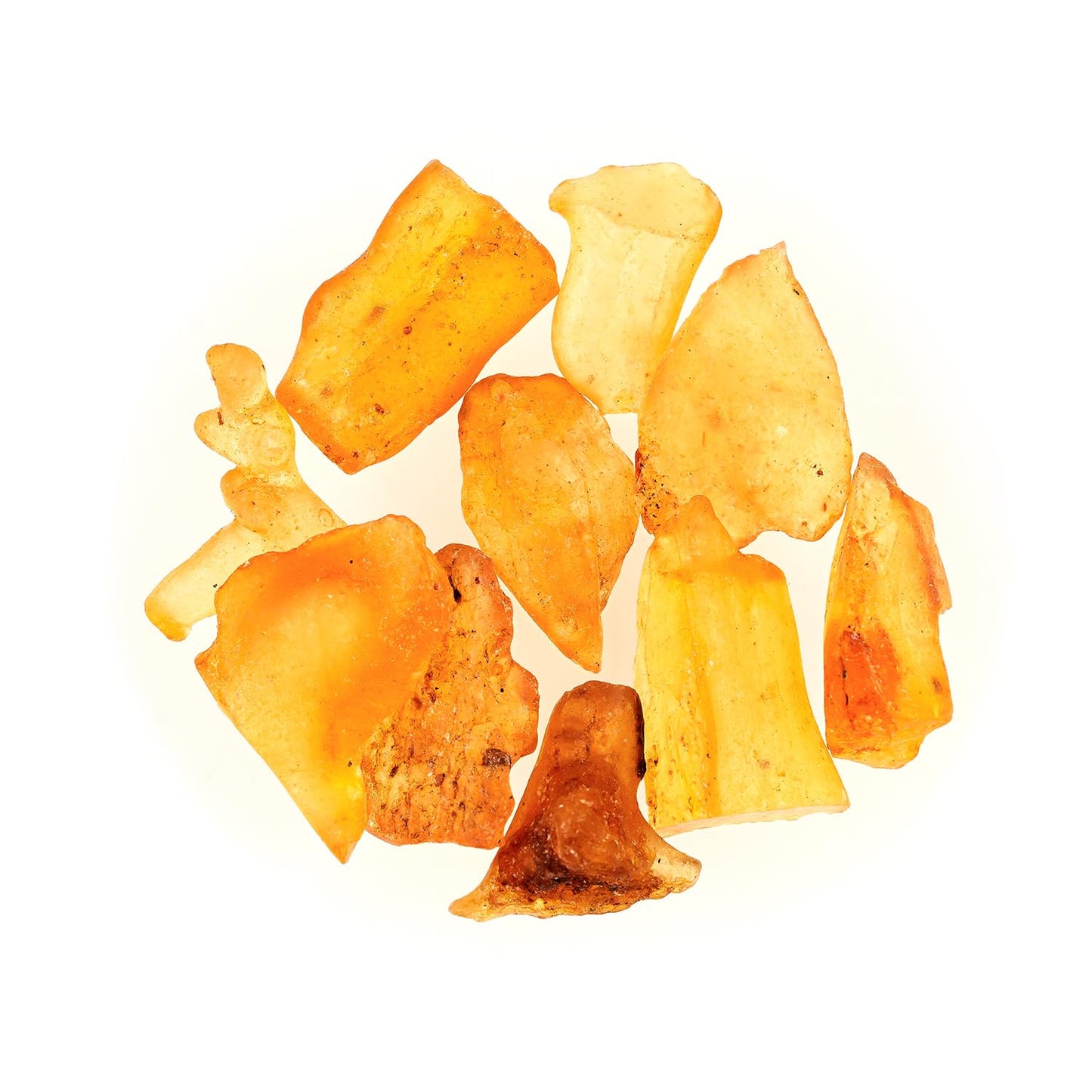 ColouredRocks (10pcs Real Amber Crystals, Raw Stones, Rough Gemstones, Jewelry Making Supply, Cabbing, Polishing, Cutting, DIY, Crafts (14-18mm)