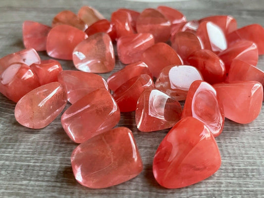 GAF TREASURES 5 Pcs Strawberry Obsidian Tumbled Stones, Polished Strawberry Obsidian Gemstone, Strawberry Obsidian Healing Crystals (Strawberry Obsidian)