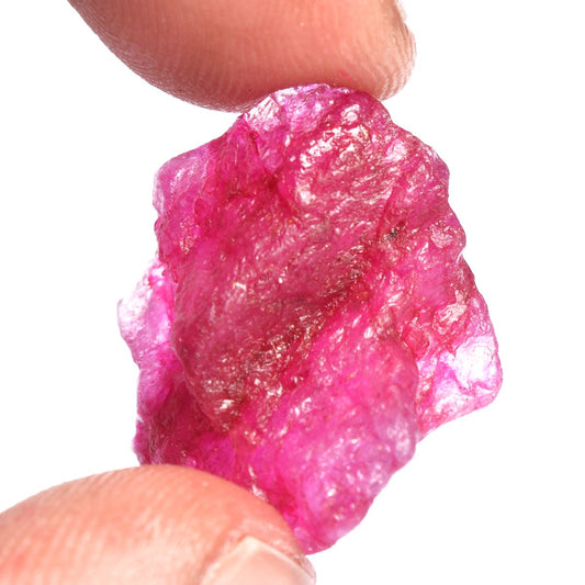 Certified Raw Rough Ruby 17.50 Ct. Uncut Healing Crystal Natural Rough Red Ruby Gemstone DP-258