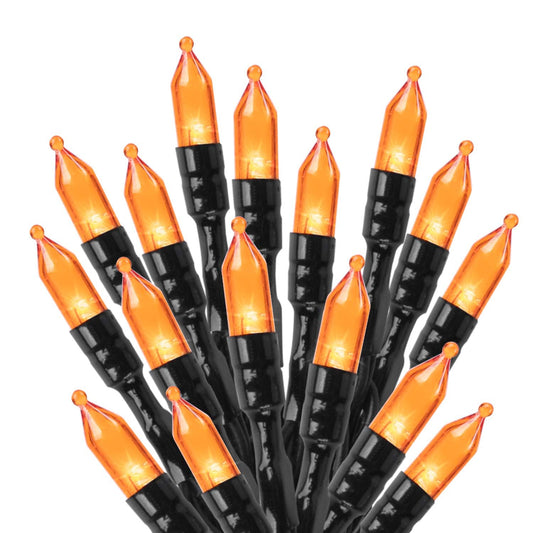 Minetom Halloween String Lights, 100 LED, Waterproof, 39 Feet, Orange, 8 Lighting Modes, Model DMO-S-100