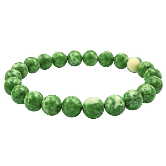 Amazing Gemstone Crystal Bracelet for Women Men's Gifts - Protection Healing Crystal Bracelet - 8mm Gemstone Beaded Stretchable Bracelet Pulseras Para Hombres Mujer Stocking Stuffers Mothers Day Gift (Tree Agate)