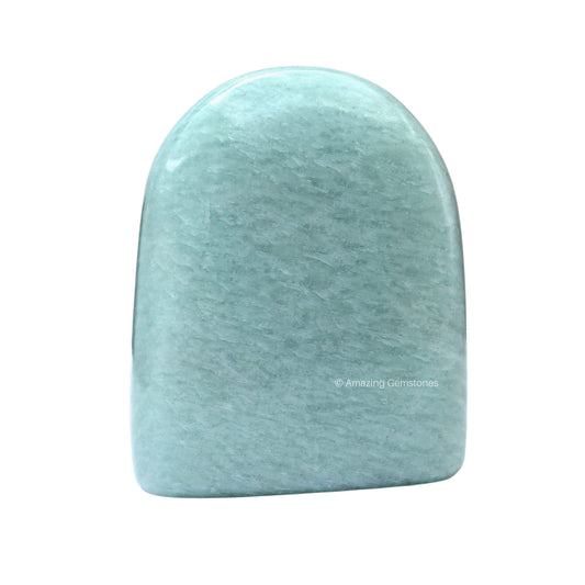 Amazing Gemstone Amazonite Crystal Standing Palm Stone - Amazonite Palm Stones and Crystals, A++ Grade Gemstones and Crystals - Healing Crystals and Healing Stones Office Home Decor Gifts