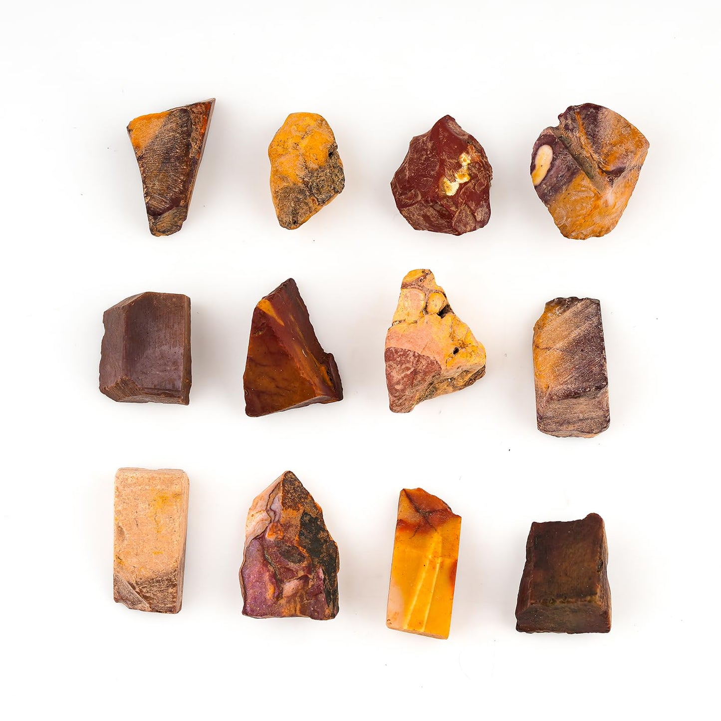 ColouredRocks 100 carats Mookaite Crystals, Raw Stones, Rough Gemstones, Jewelry Making Supply, Cabbing, Polishing, Cutting, DIY, Crafts (10-12pcs) (10-15mm)