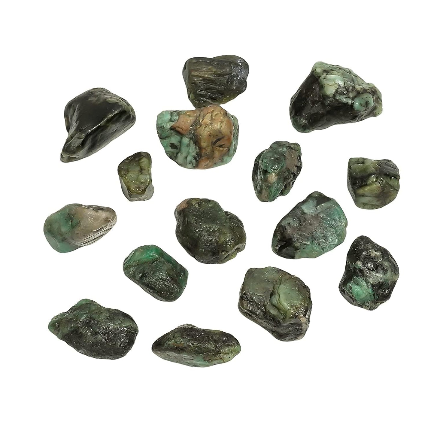 GEMKORA 50 carats Raw Green Emerald Rough Gemstone by Gemkora, Natural Crystals, Healing Stones, Wholesale Lot, Jewelry Making Supply, Gift, 2 to 3pcs