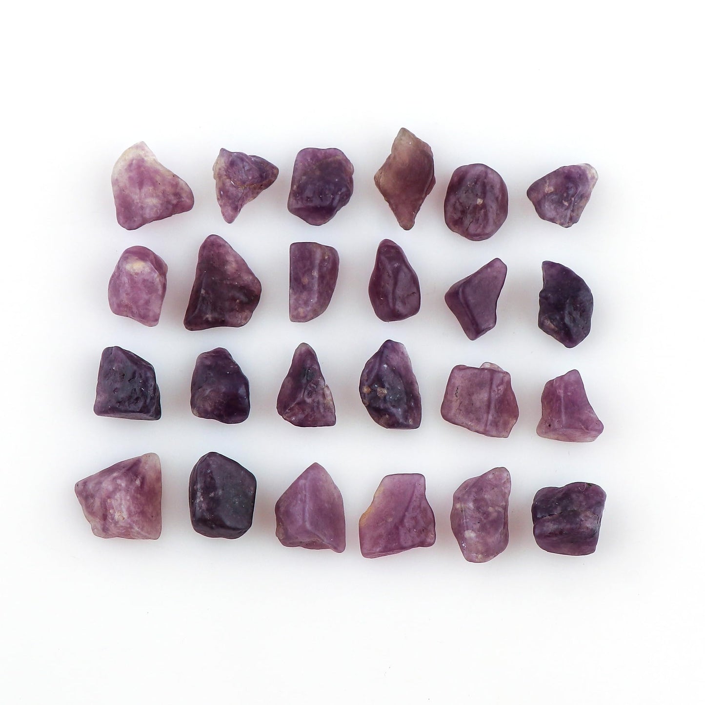 CRYSTALIS 100cts Natural Lepidolite Polished Raw Crystals, Loose Gemstone Wholesale Bulk Rough Jewelry Making Supply, Chakra And Healing Raw Stones, Wire Wrapping, DIY, Tumbling, Gem Collection