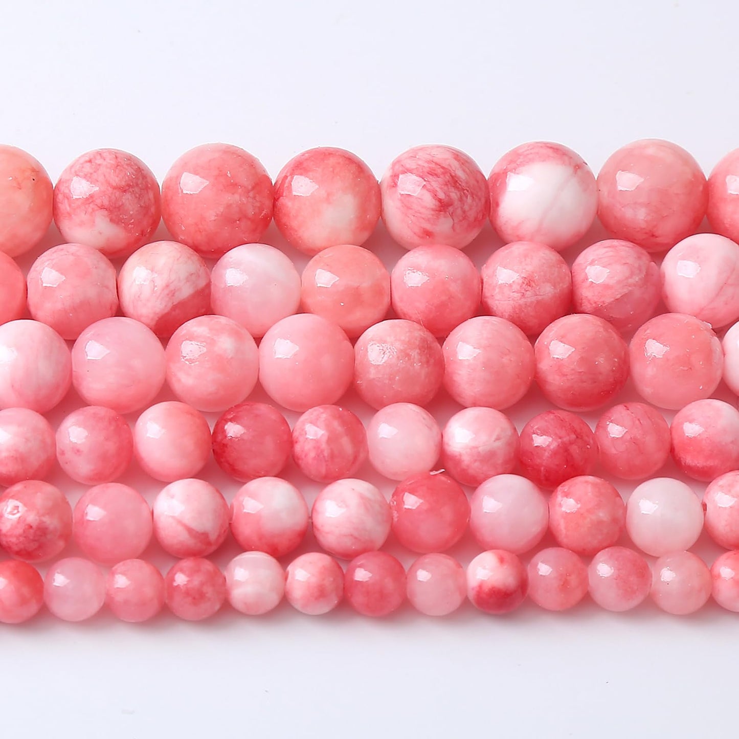 4MM 86PCS Pink Persian Jade Spacer Loose Beads for Jewelry Making DIY Bracelet Necklace