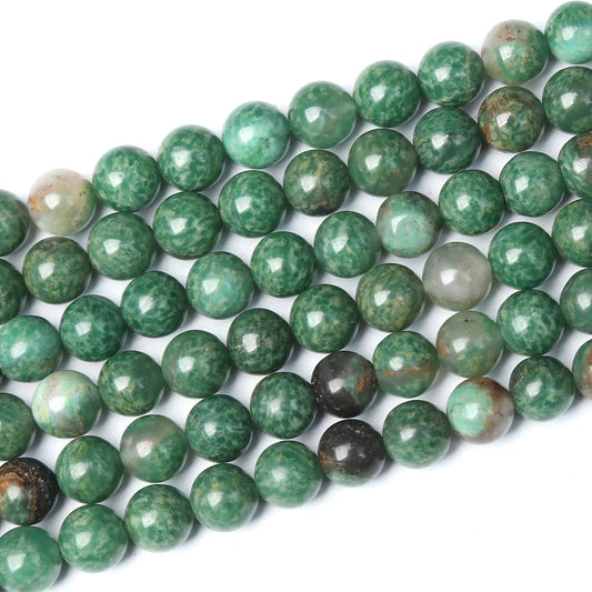 Natural 6mm Gray Striped Agate Beads Gemstone Loose Beads for Jewelry Makinge (6mm, African Jade)