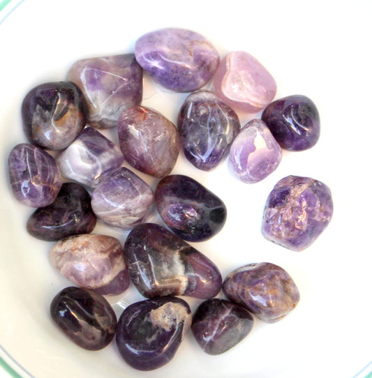 Jet Amethyst Tumbled Stone 100 Grams Natural Polished Crystal for Home Décor, Meditation, Chakra Balancing & Positive Energy