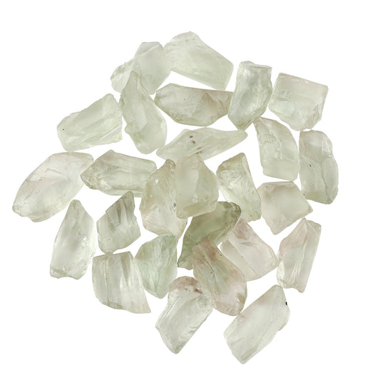 ColouredRocks Green Amethyst (250cts) (24-25pcs) (14-20mm) Natural Raw Crystals, Loose Gemstone, Wholesale Rough, Jewelry Making Supply, Chakra Healing Stones, DIY Craft, Gem Collection