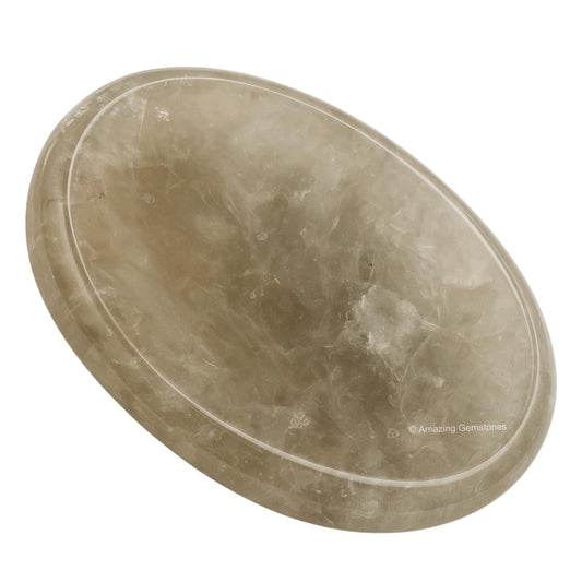 Amazing Gemstone Smoky Quartz Worry Stone Crystals and Healing Stones - Worry Stones for Stress Relief Gifts - Piedra Crystal Fidget for Meditation - Unique Stocking Stuffers and Birthday Gifts