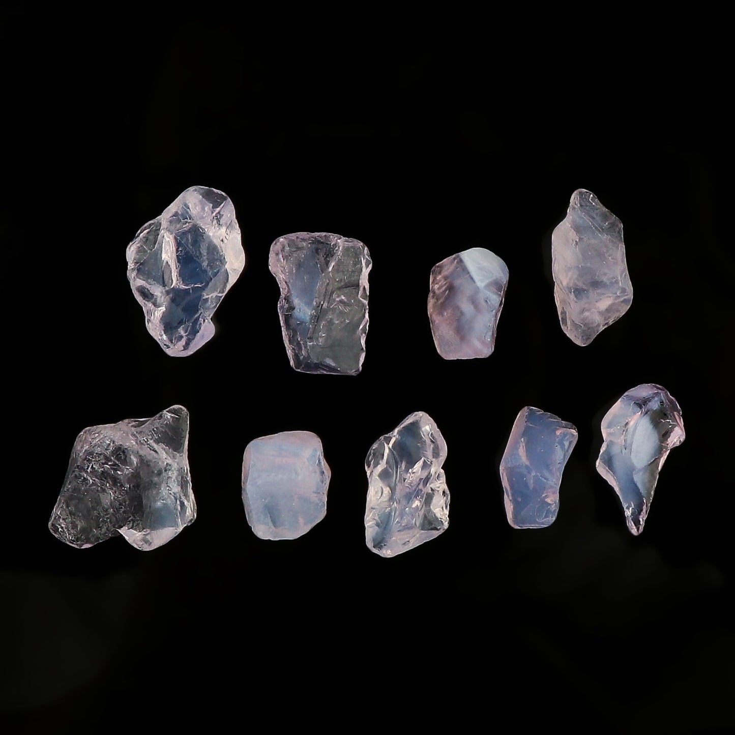 CRYSTALINES 100cts Wholesale Natural Raw Lavender Quartz Gemstone, Untreated Rough Stone, Bulk Loose Supplies-Jewelry Making, Chakra Healing Crystals, Wire Wrapping, Gem Collection, 9-10pcs